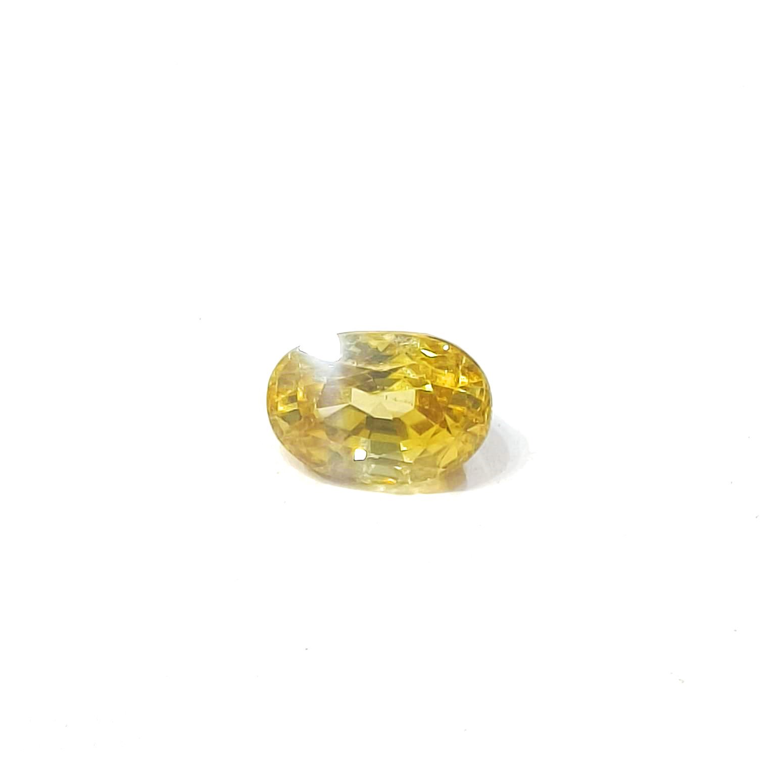 Yellow zircon