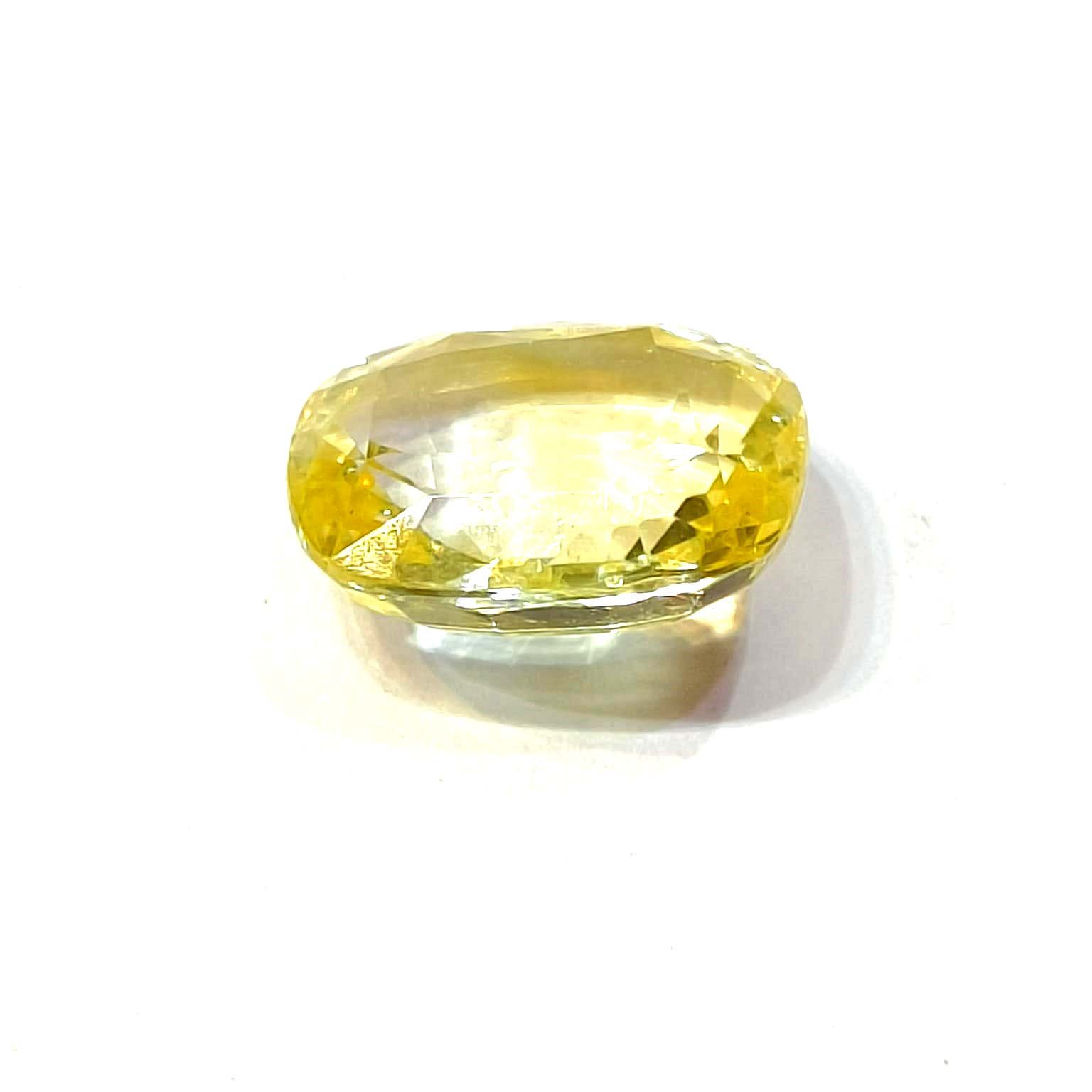 Yellow natural sapphire