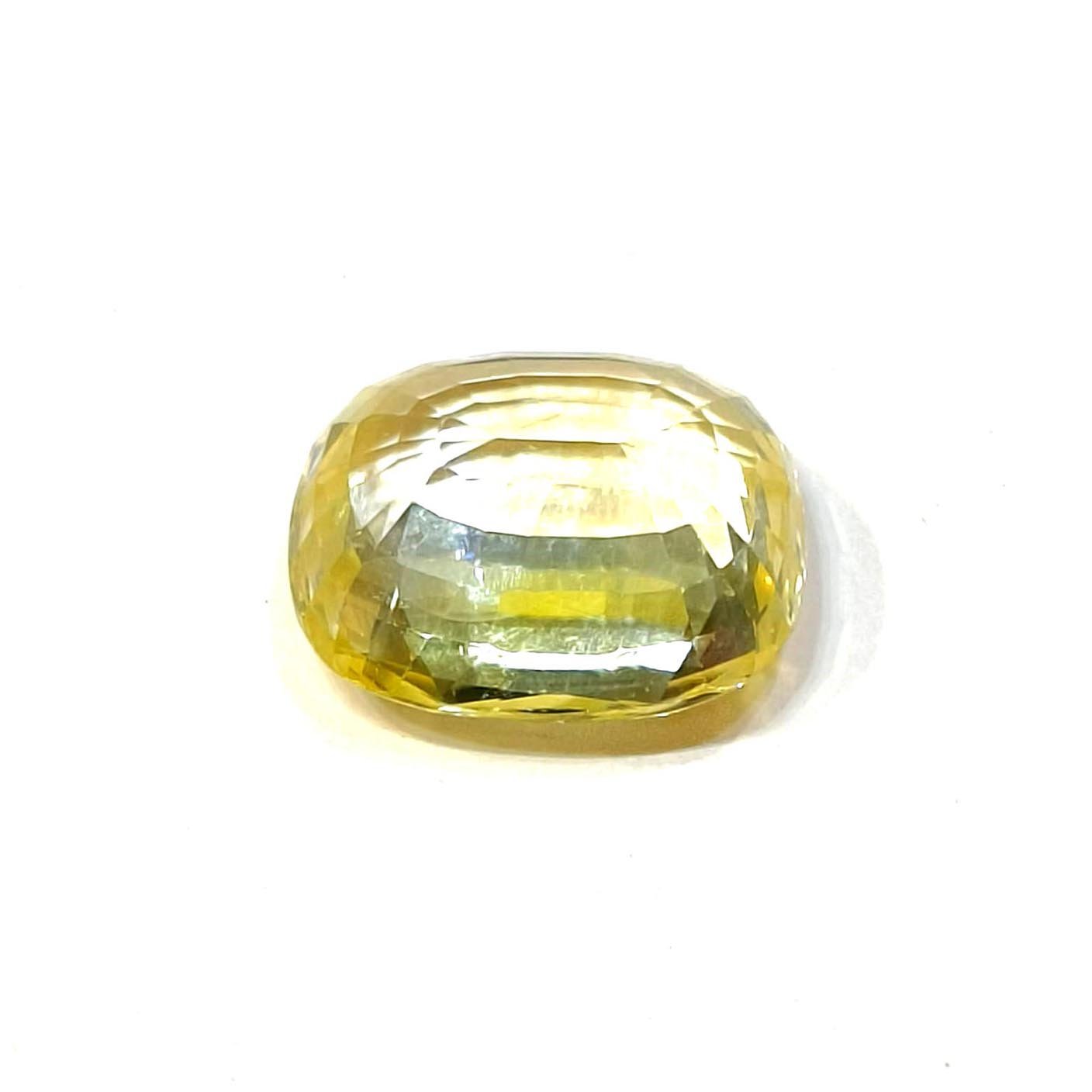 Yellow natural sapphire