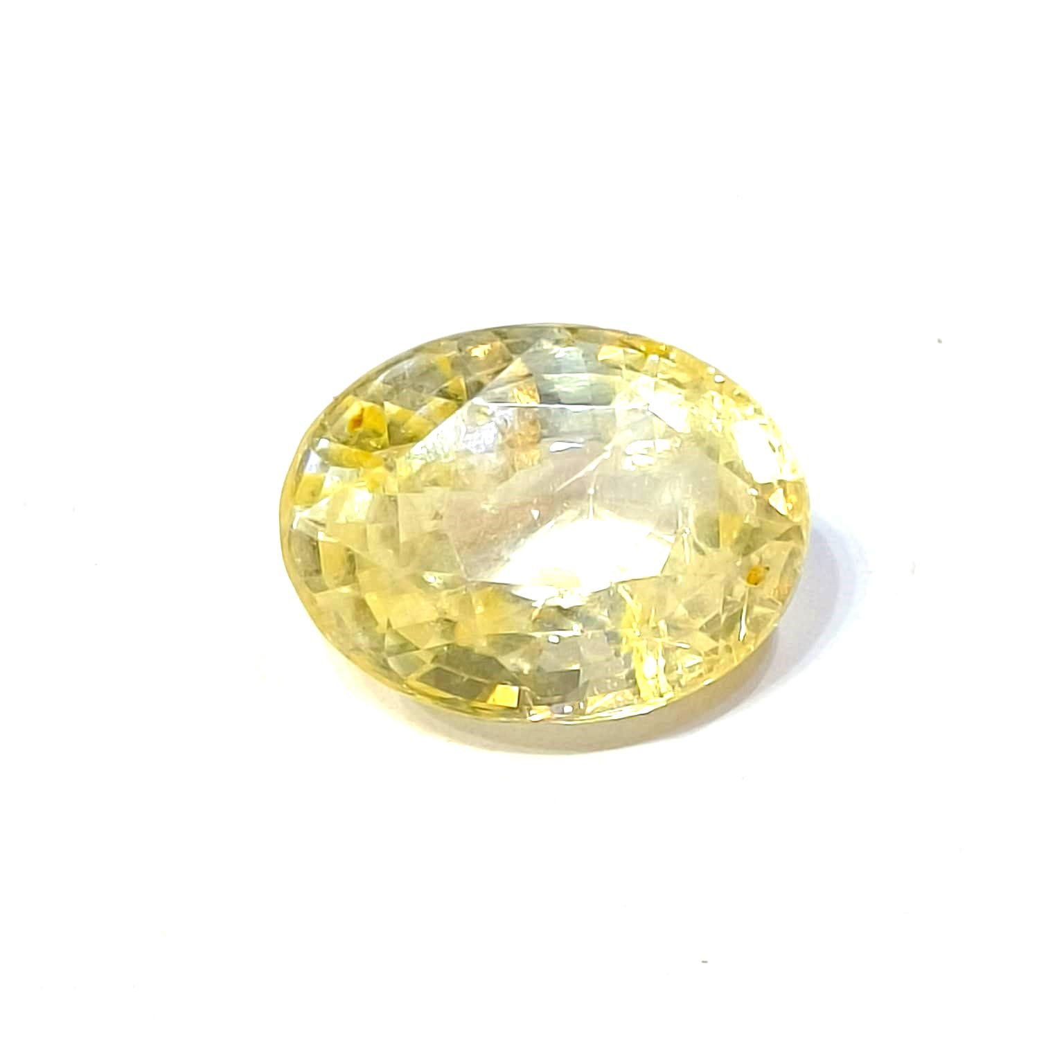 Yellow natural sapphire