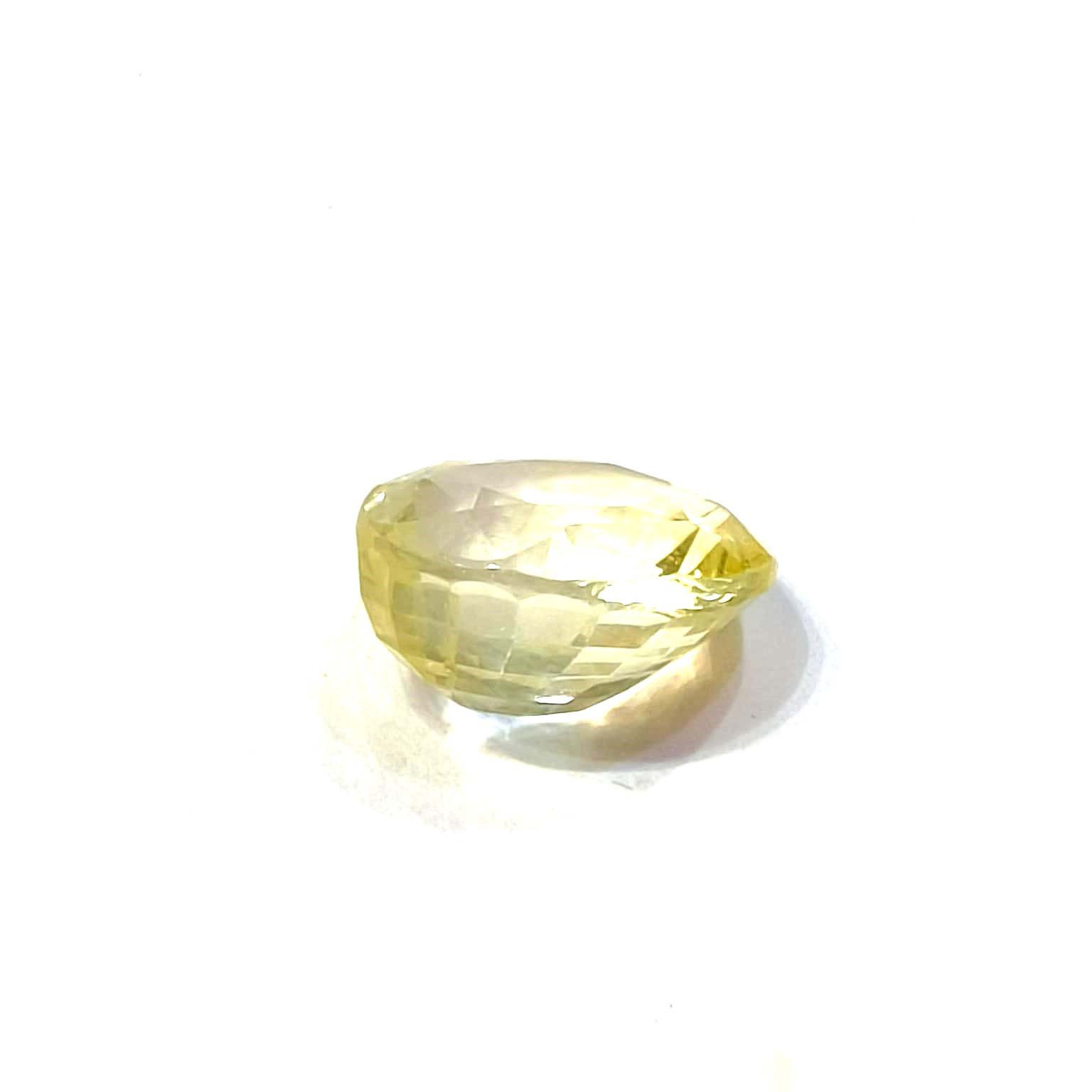 Yellow natural sapphire