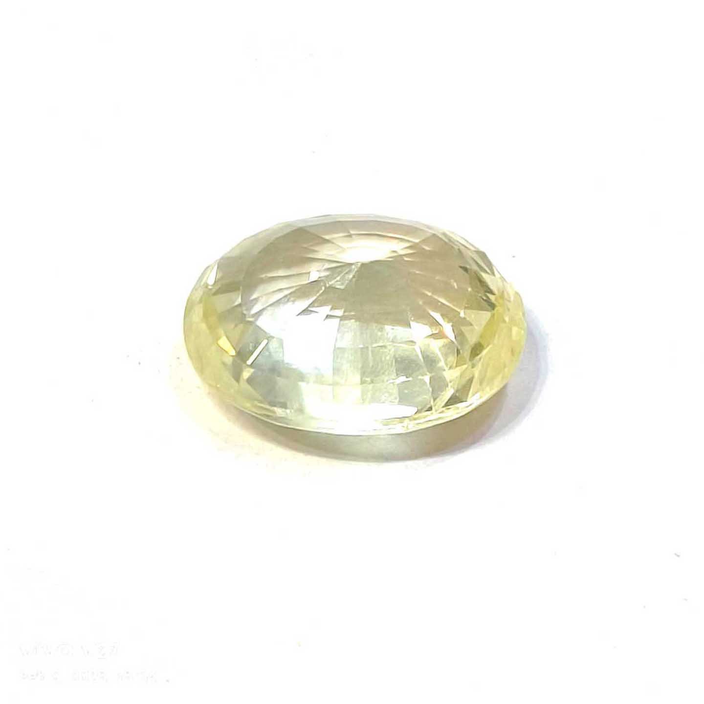Yellow natural sapphire