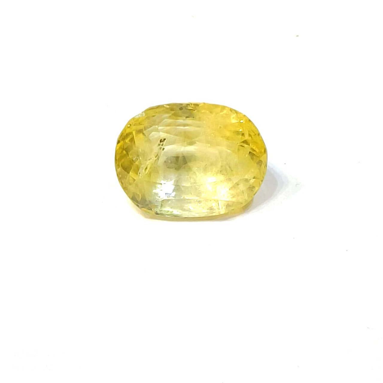 Yellow natural sapphire