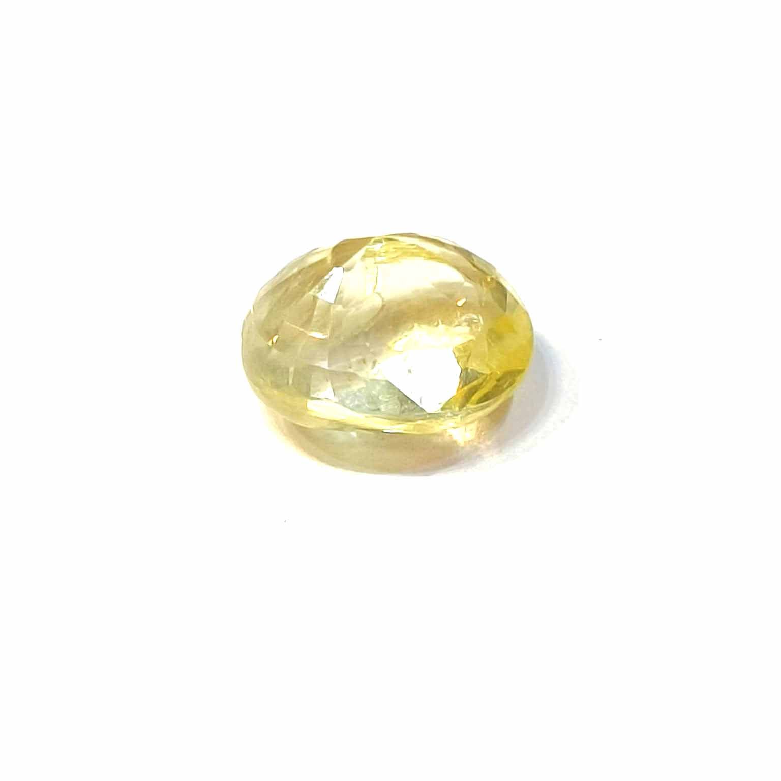 Yellow natural sapphire