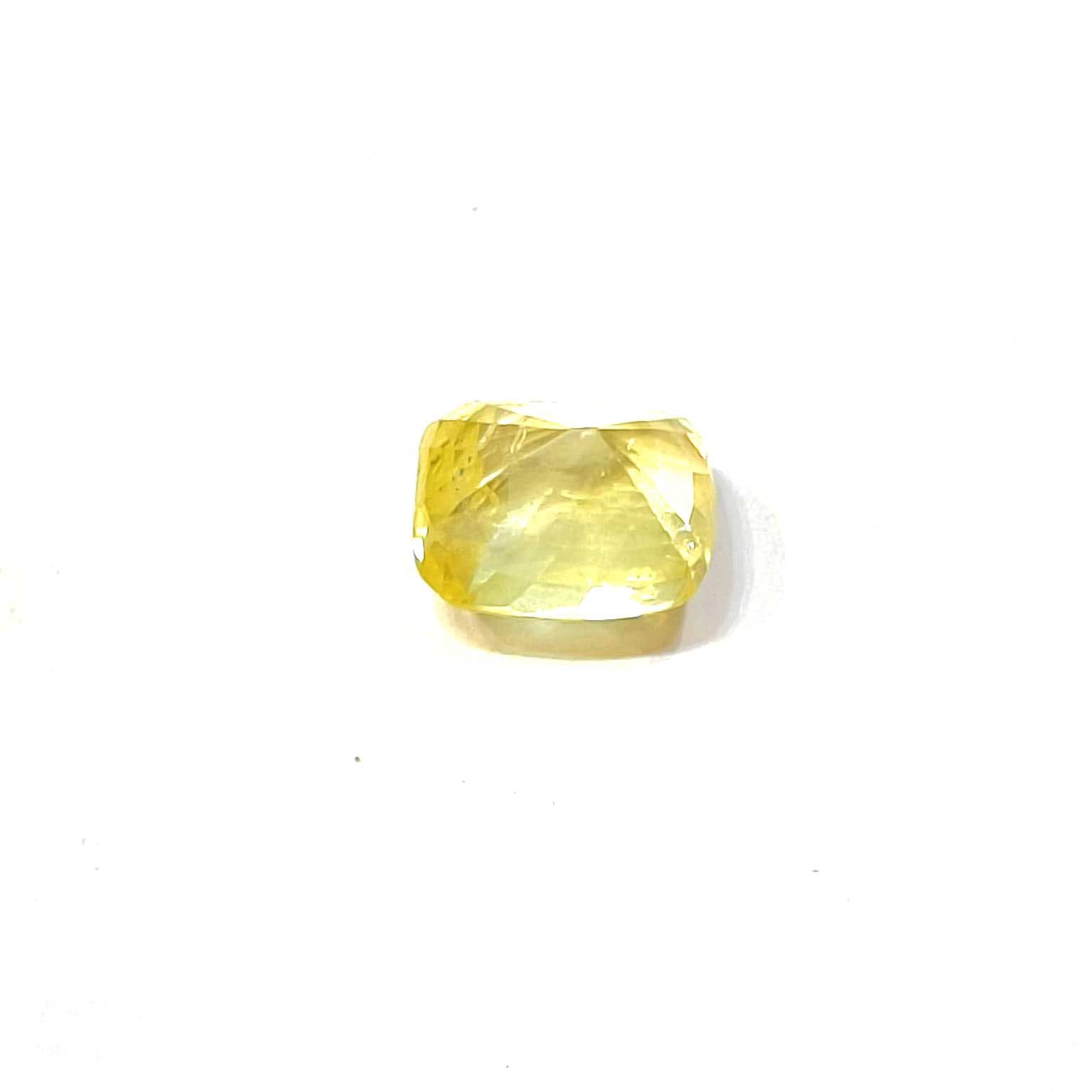 Yellow natural sapphire